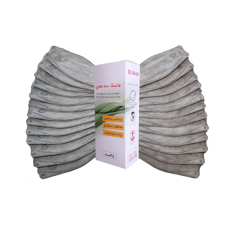 ماسک تنفسی ارمغان مدل kf 94 m2 بسته 25 عددی